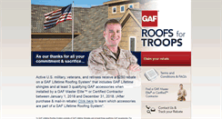 Desktop Screenshot of gafroofsfortroops.com